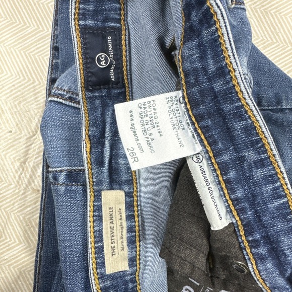 AG Adriano Goldschmied Jeans Women's 26R The Stevie Ankle Slim Straight Ankle - Picture 2 of 11